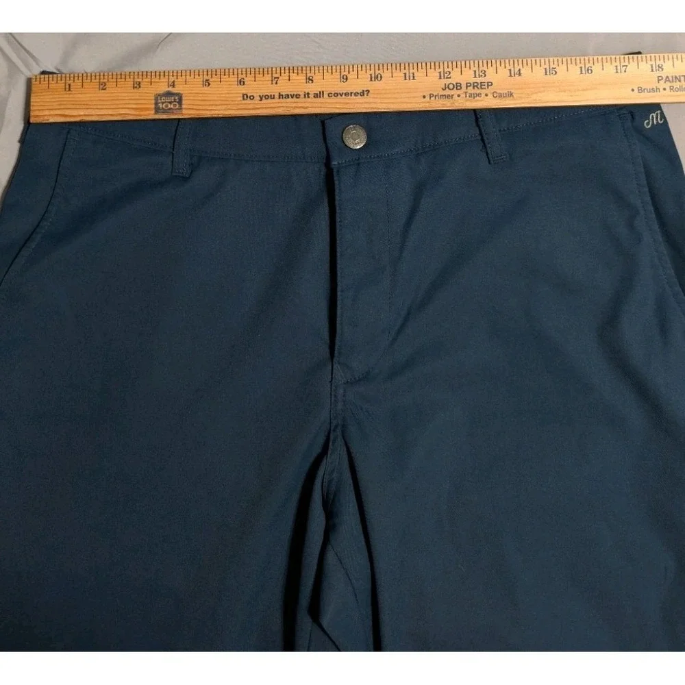 Bonobos Fairway Golf Pants Mens 35x36 Blue Performance Stretch Ankle Zip